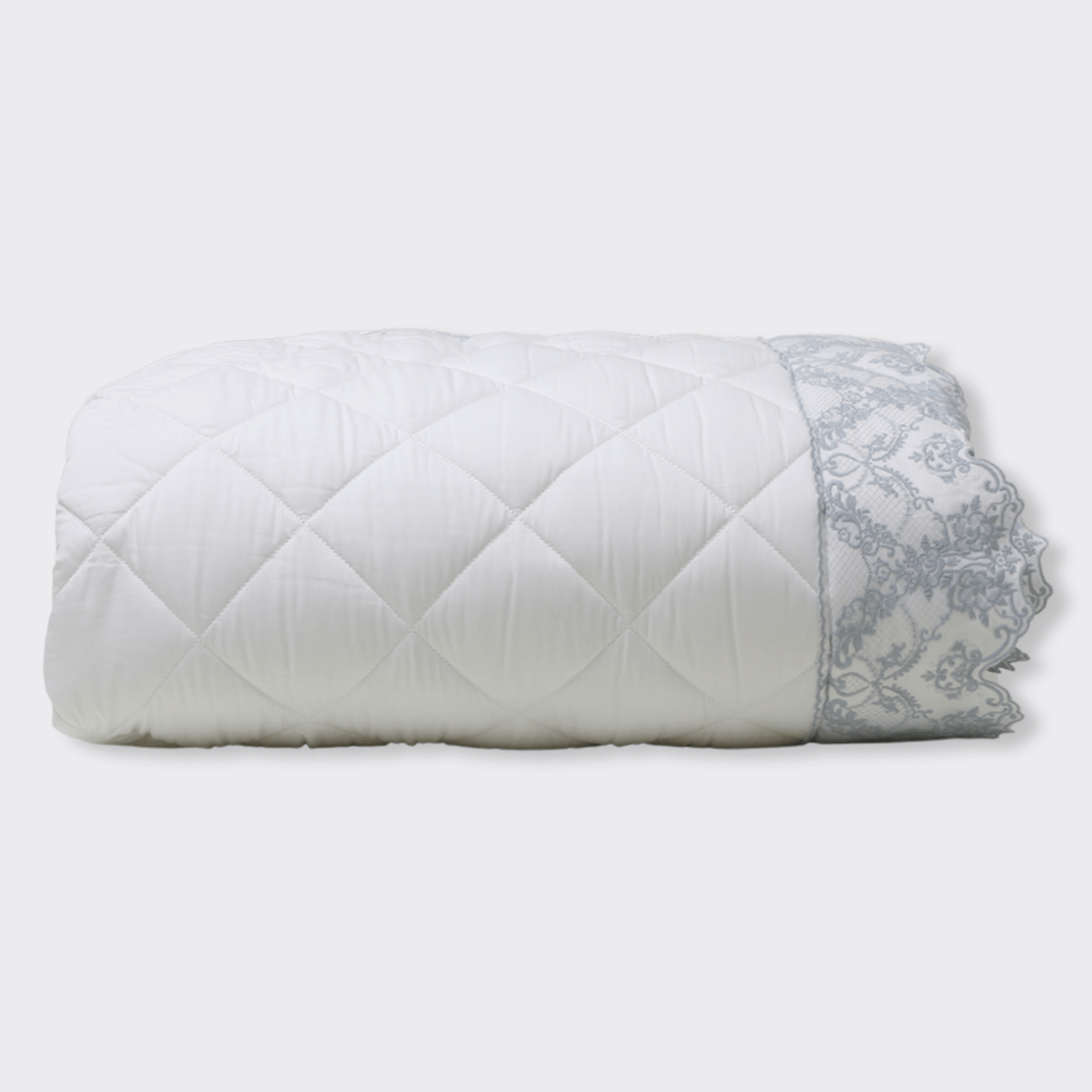 Edredom Fleur 320 Fios By Isabella Narchi - Branco / Blue