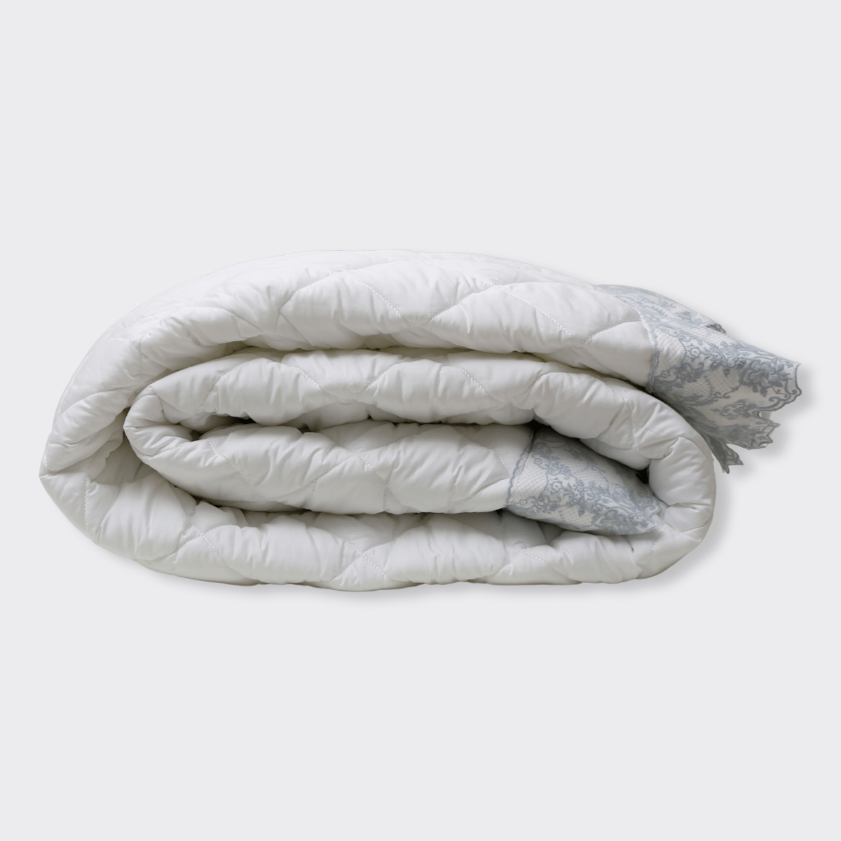 Edredom Fleur 320 Fios By Isabella Narchi - Branco / Blue