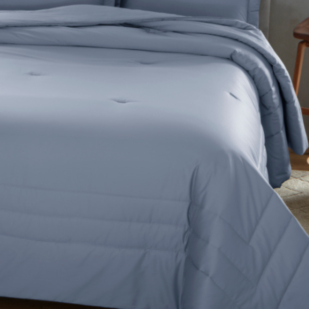 Colcha 300 Fios Confort Montez Kacyumara Blue Jeans