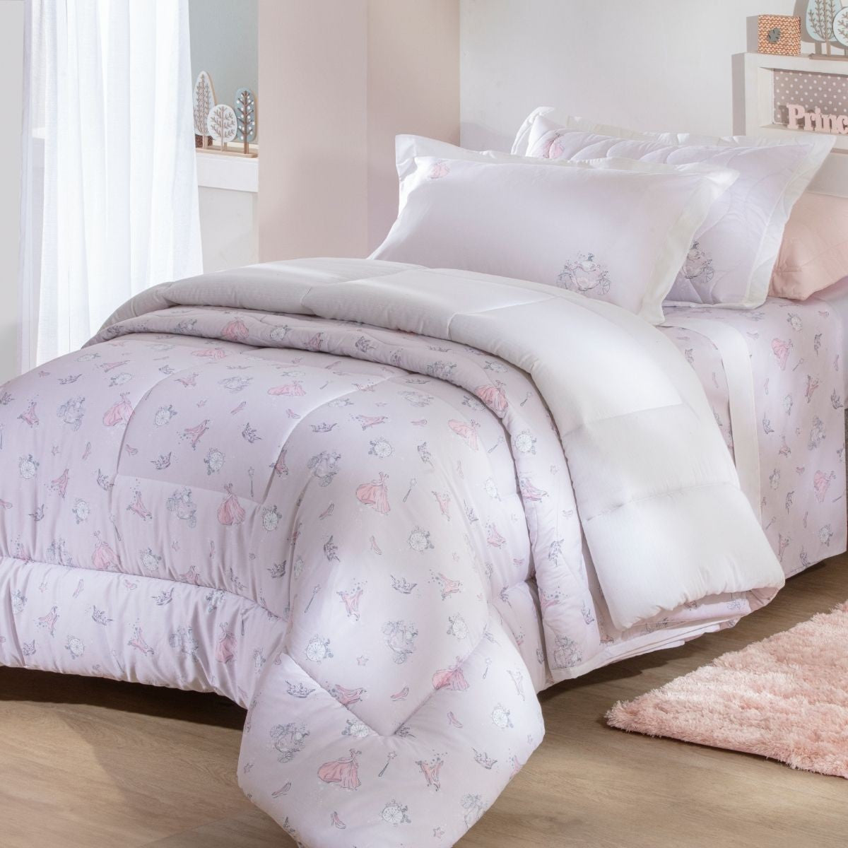 Edredom 300 Fios Satinée Kacyumara Princesas