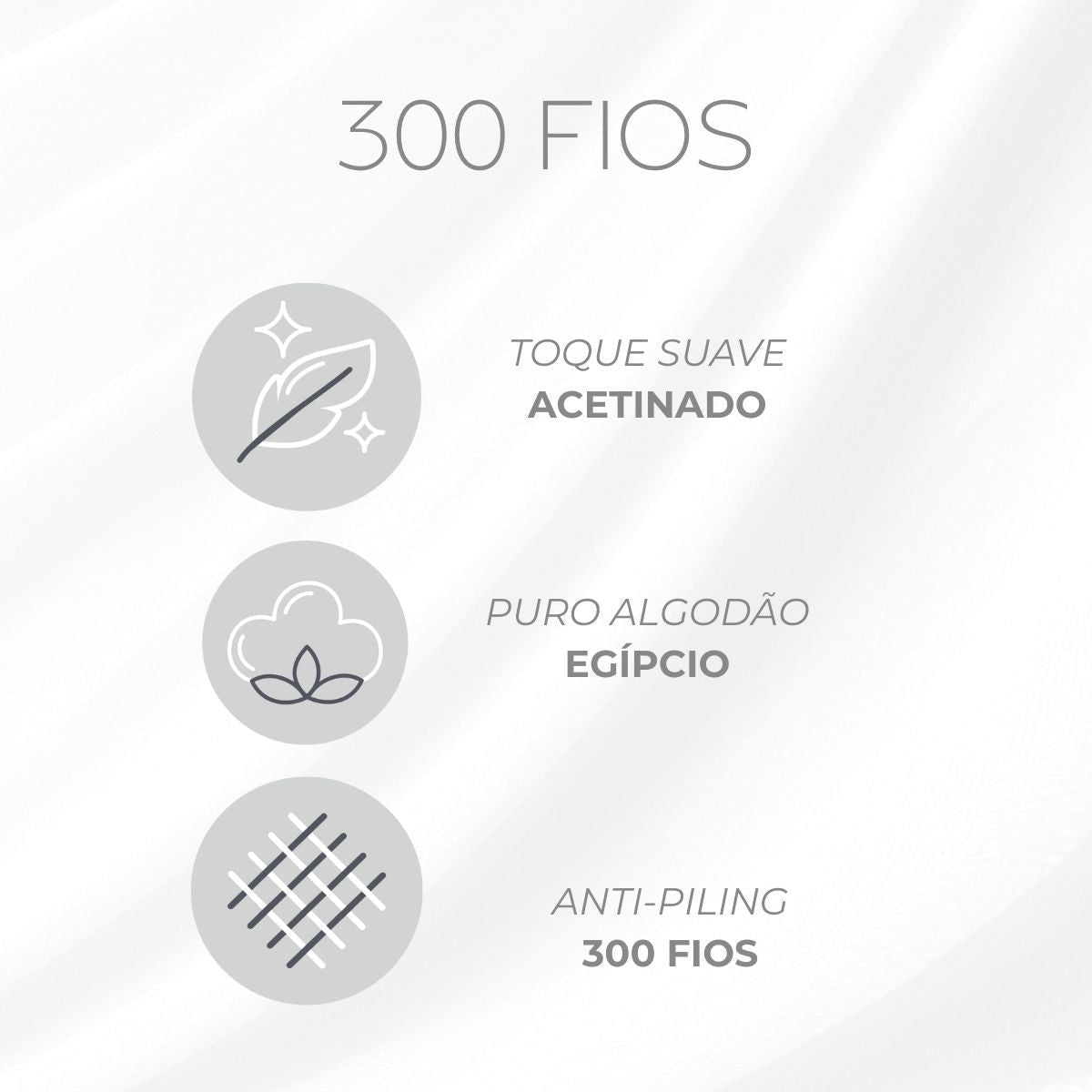 Lençol de Elástico 300 Fios Satinée Kacyumara Off White
