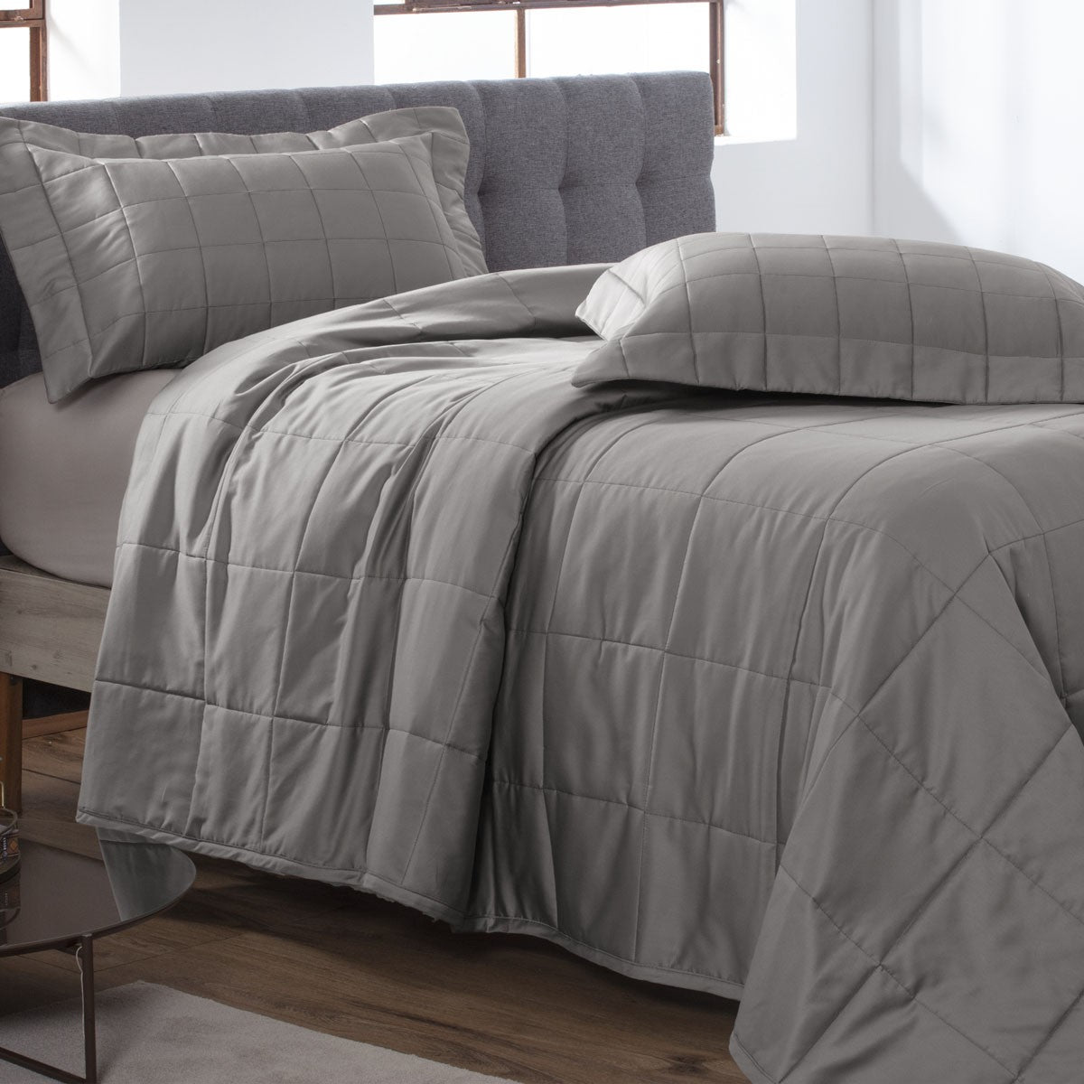 Colcha 300 Fios Square Kacyumara Silver