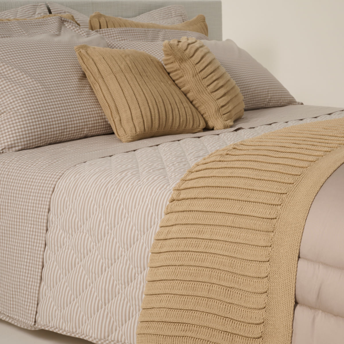 Peseira Tricot Unique - Bege