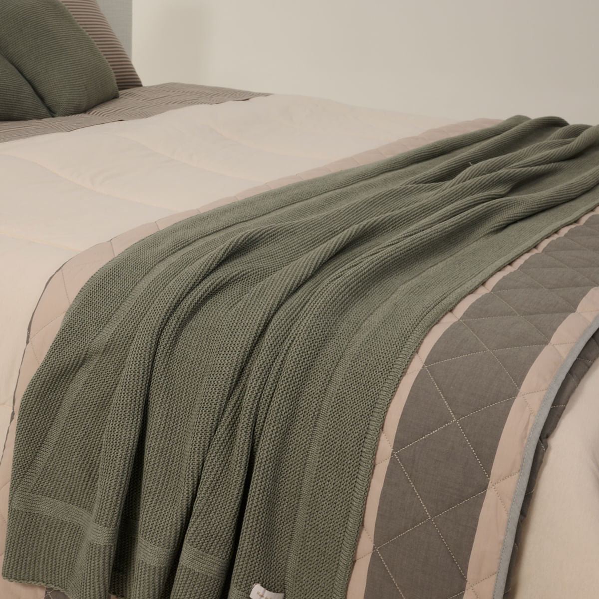 Peseira Tricot Infinite Me - Verde Mescla