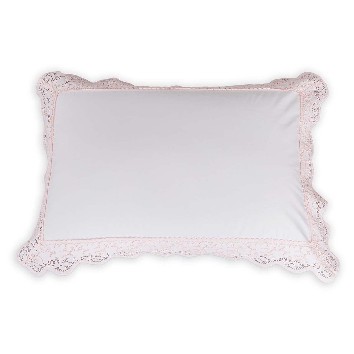 Capa De Edredom Park 320 Fios - Branco / Rosa