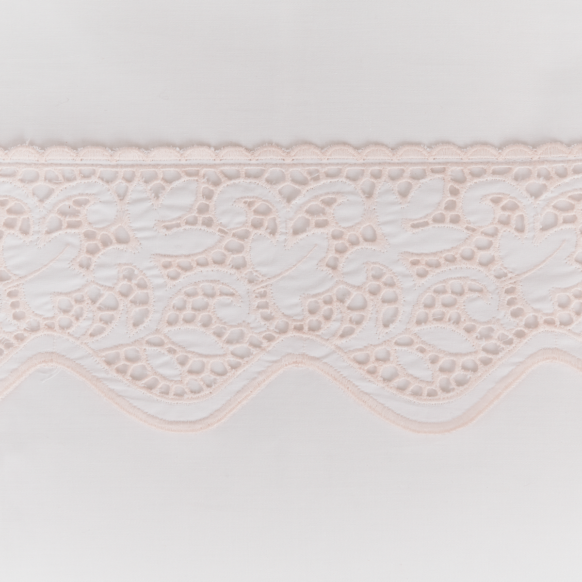 Capa De Edredom Park 320 Fios - Branco / Rosa