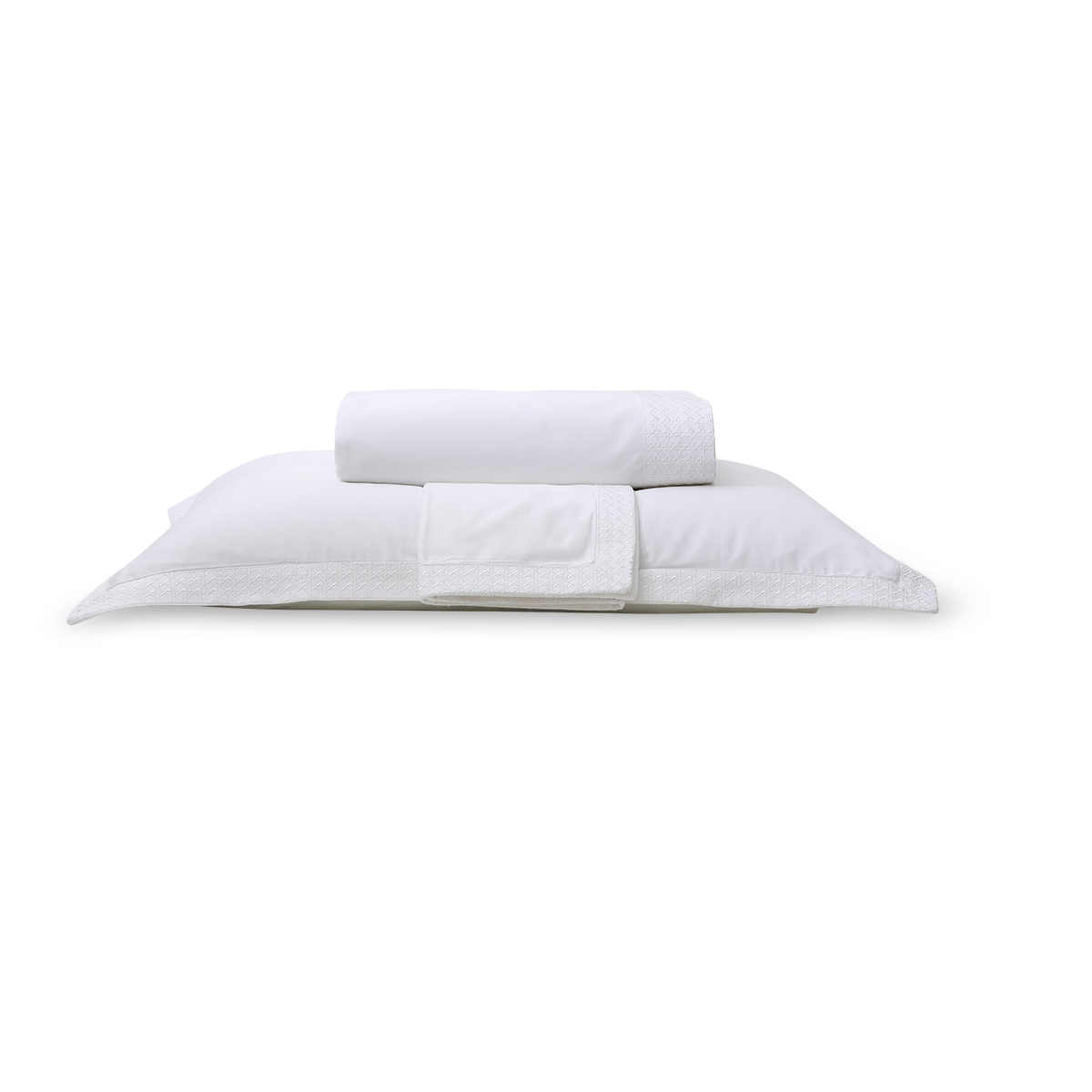 Capa De Edredom Building 450 Fios - Branco / Branco