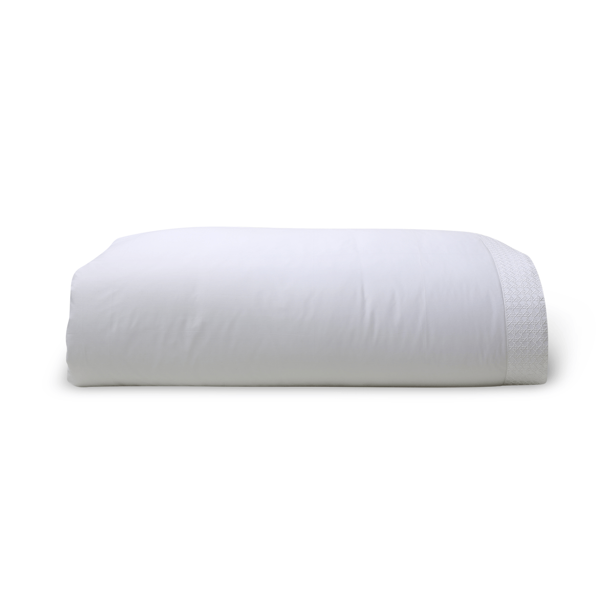 Capa De Edredom Building 450 Fios - Branco / Branco