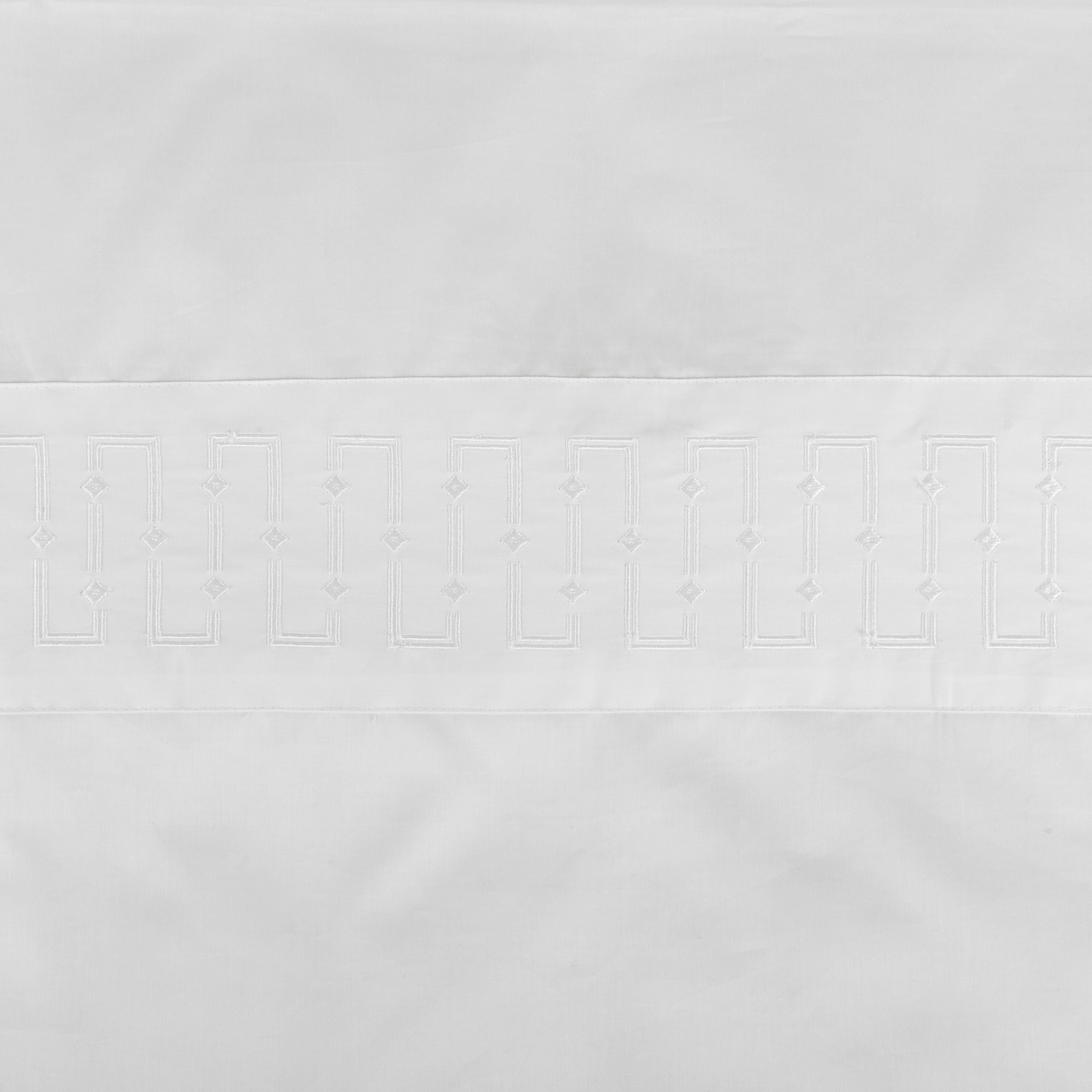 Capa De Edredom Ventura 320 Fios - Branco / Branco