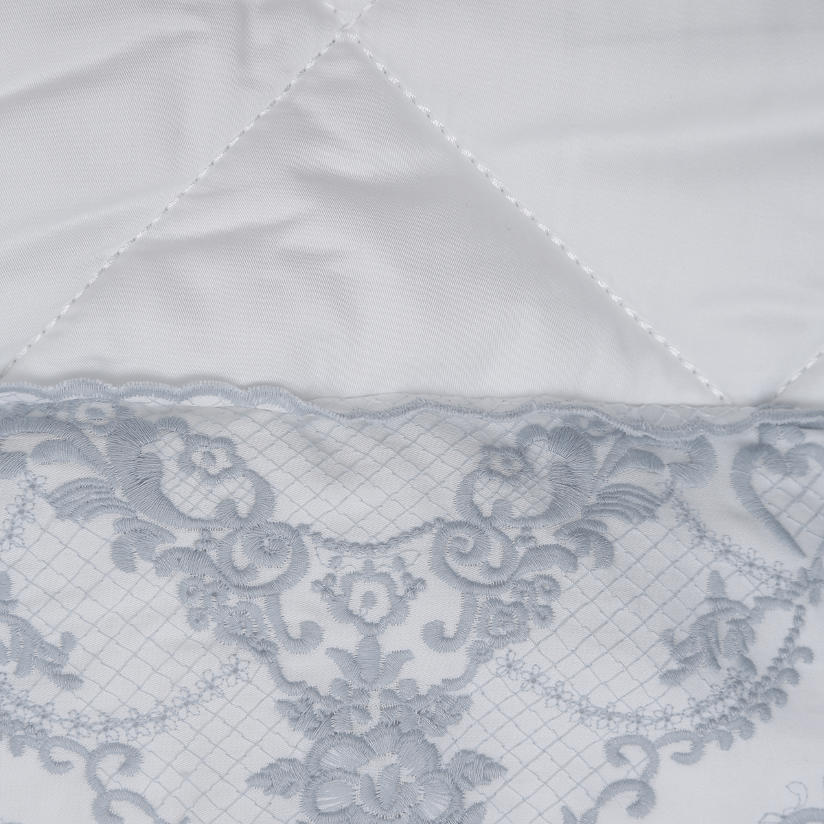 Edredom Fleur 320 Fios By Isabella Narchi - Branco / Blue