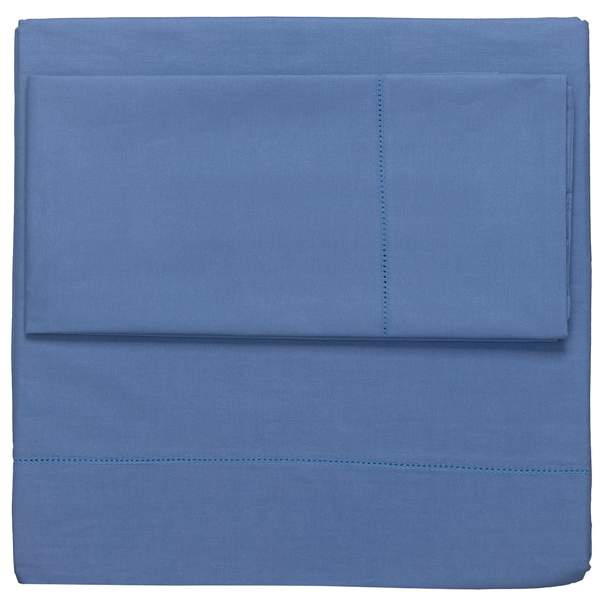 Jogo De Lençol Basic Ajour 200 Fios - Azul