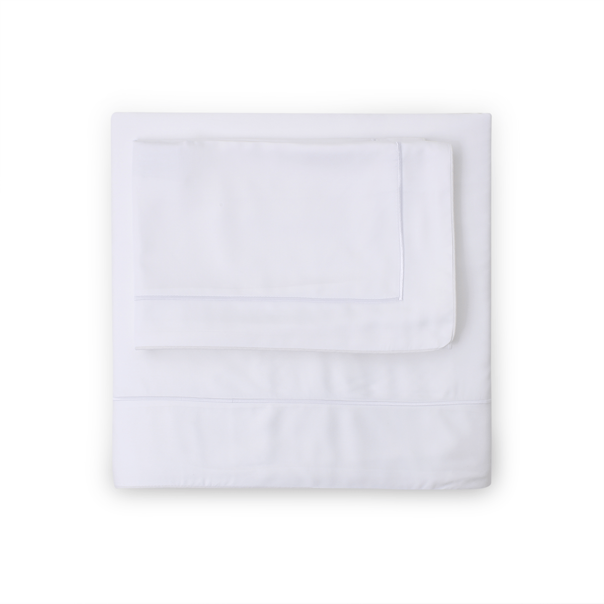 Jogo De Lençol Bamboo - Branco / Branco
