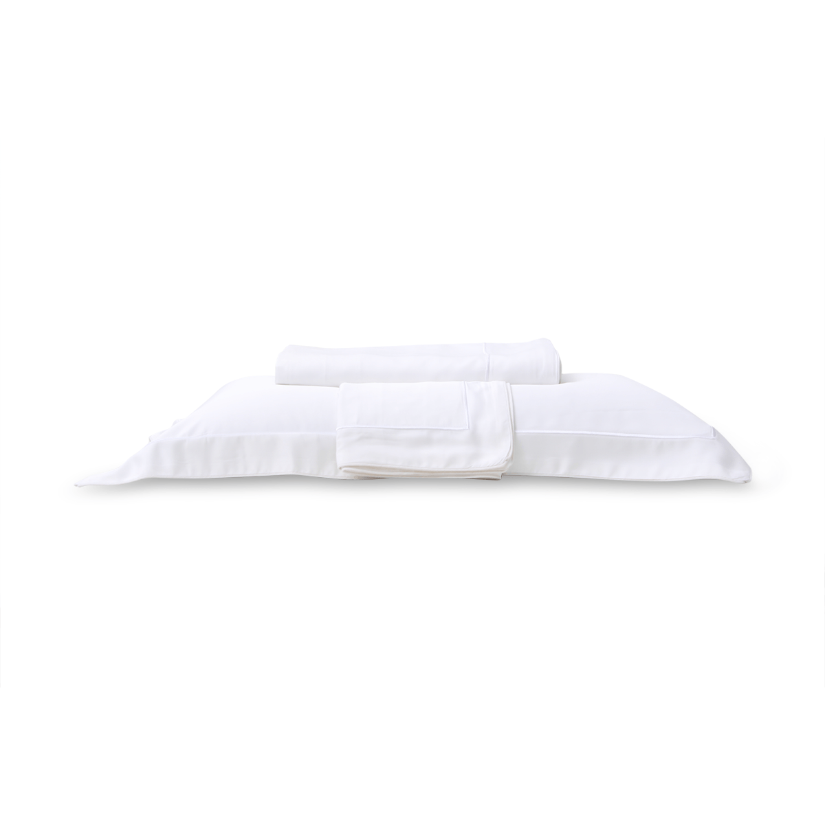 Jogo De Lençol Bamboo - Branco / Branco