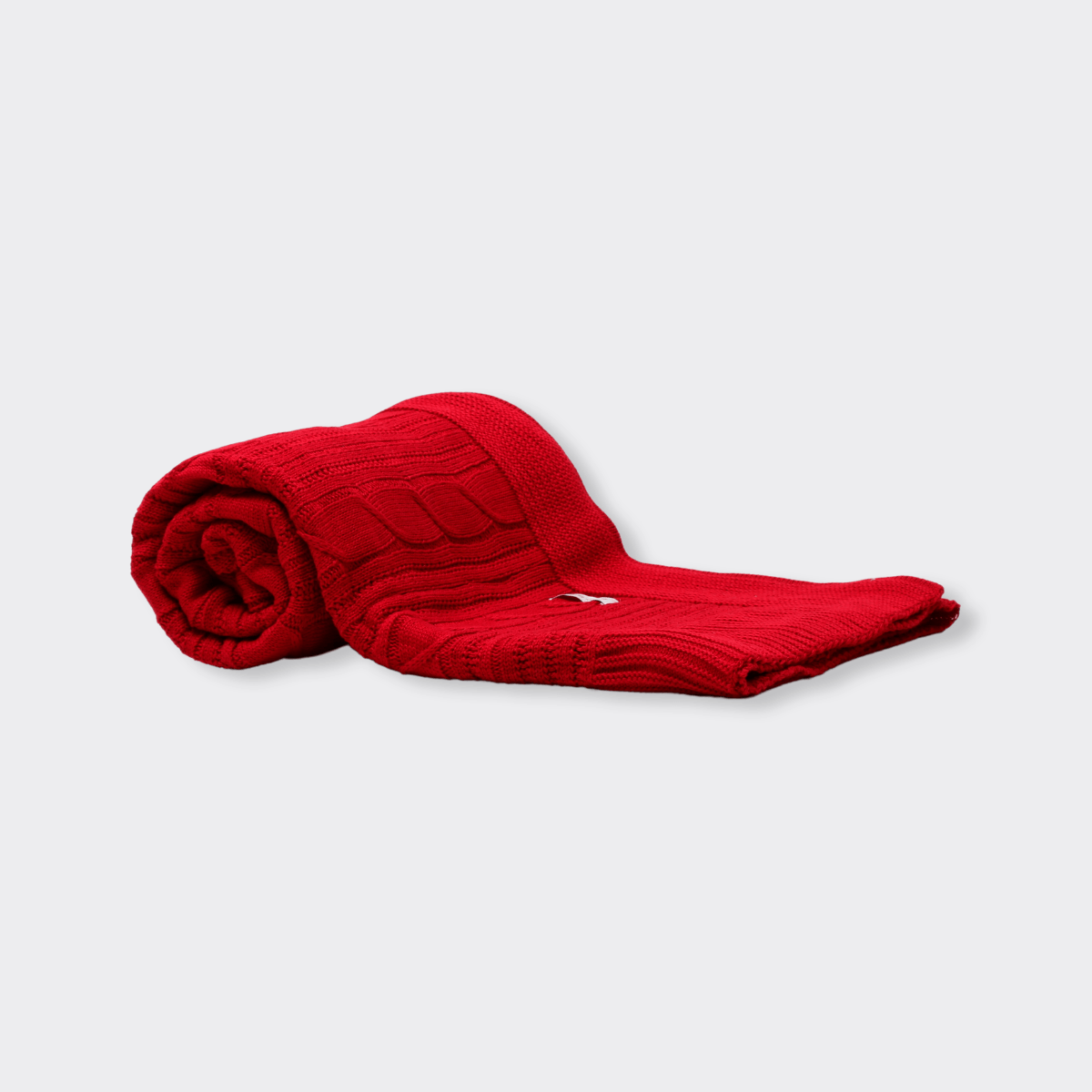 Peseira De Tricot Tranças - Vermelho