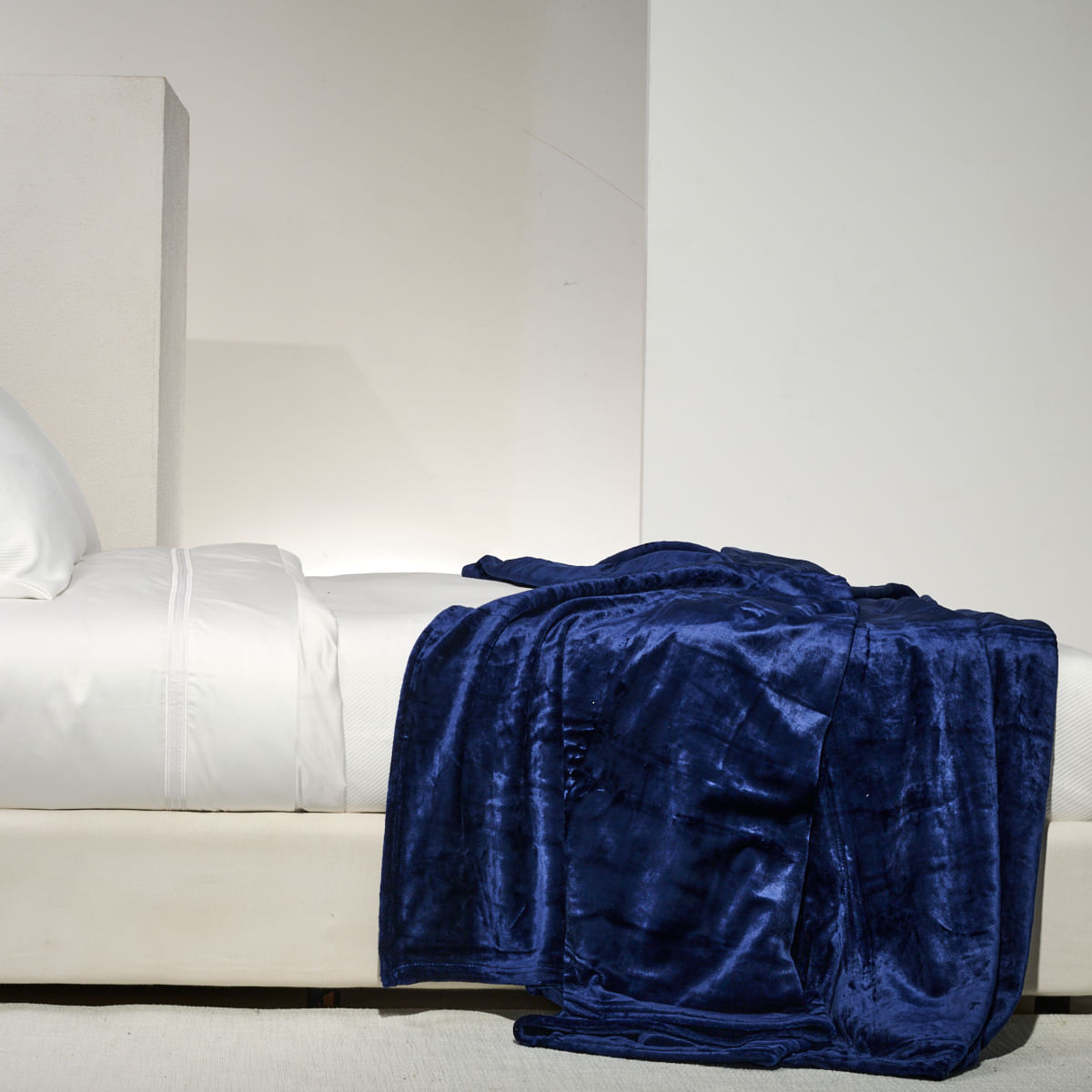 Cobertor Supreme Super Soft - Azul Marinho