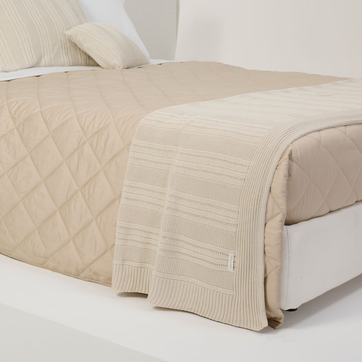 Peseira Tricot Canelada Me - Areia