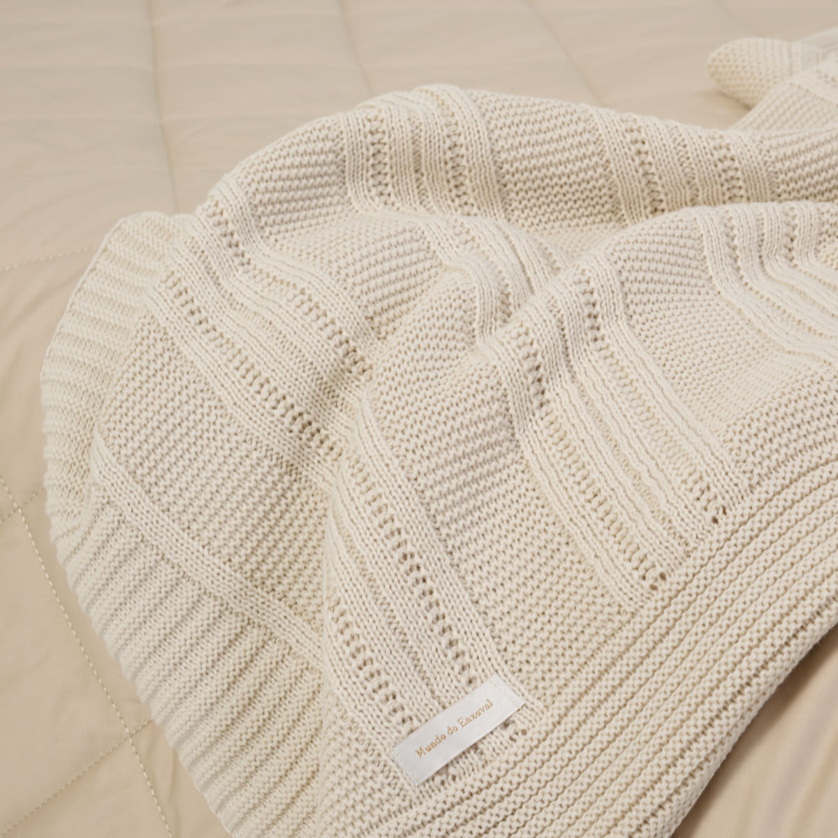 Peseira Tricot Canelada Me - Areia