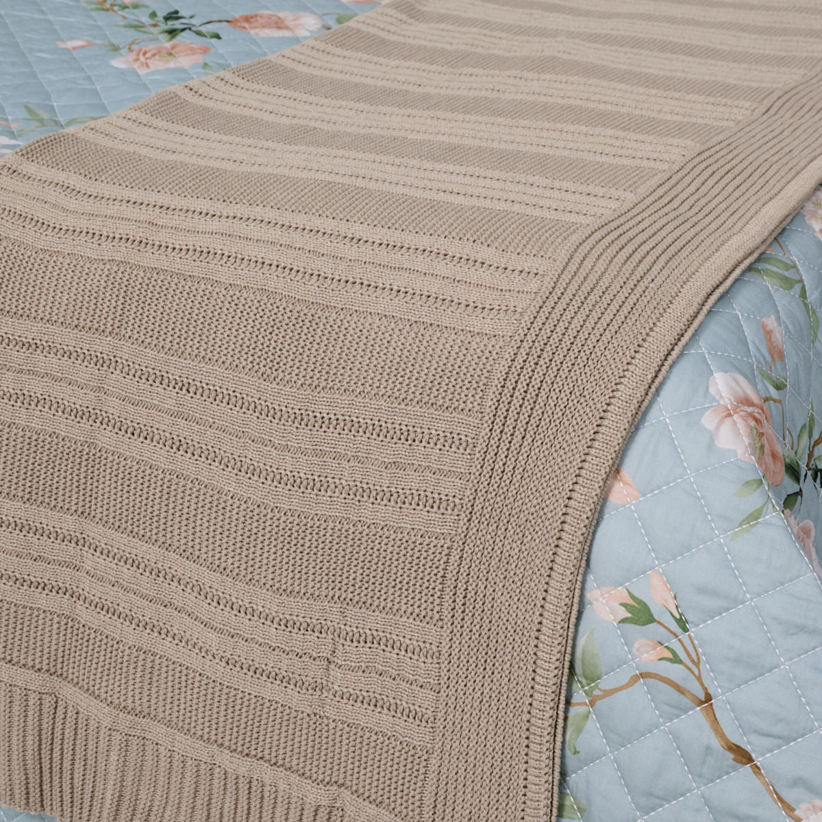 Peseira Tricot Canelada Me - Bege