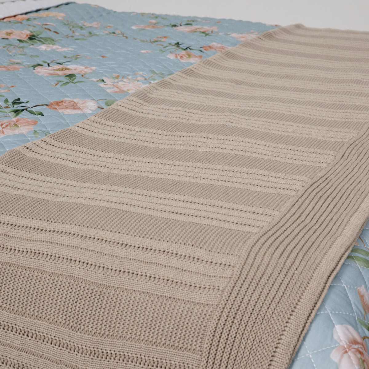Peseira Tricot Canelada Me - Bege