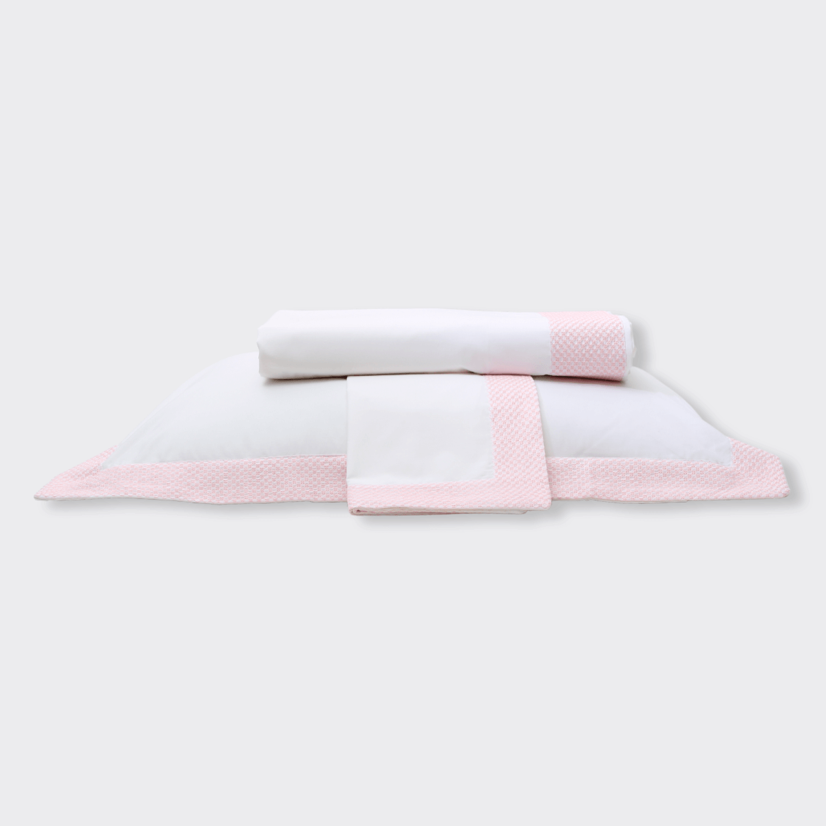 Capa De Edredom Harmonia - Branco / Rosa