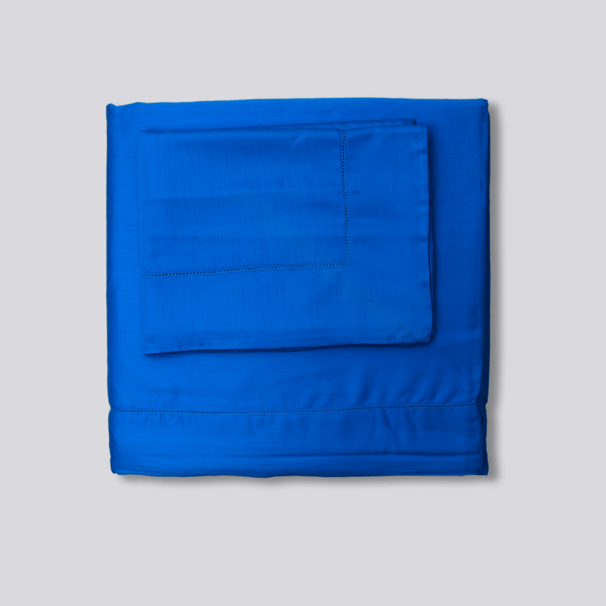 Jogo De Lençol Ajour 320 Fios - Azul Royal Verão
