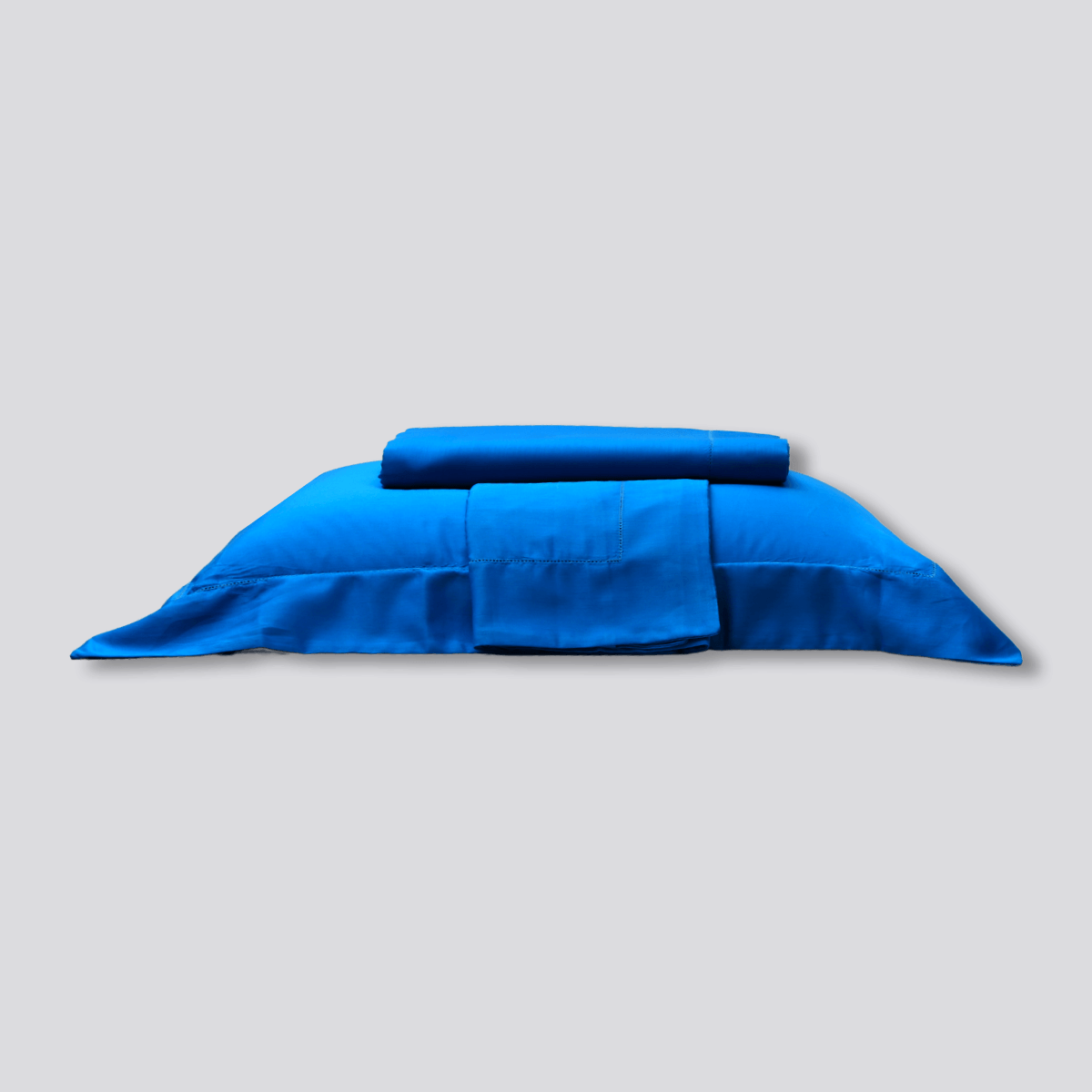 Jogo De Lençol Ajour 320 Fios - Azul Royal Verão